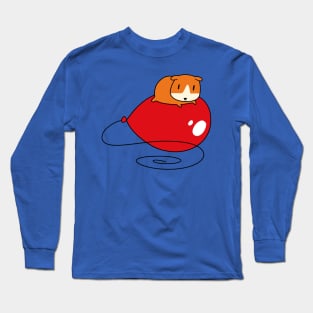 Red Balloon and Guinea Pig Long Sleeve T-Shirt